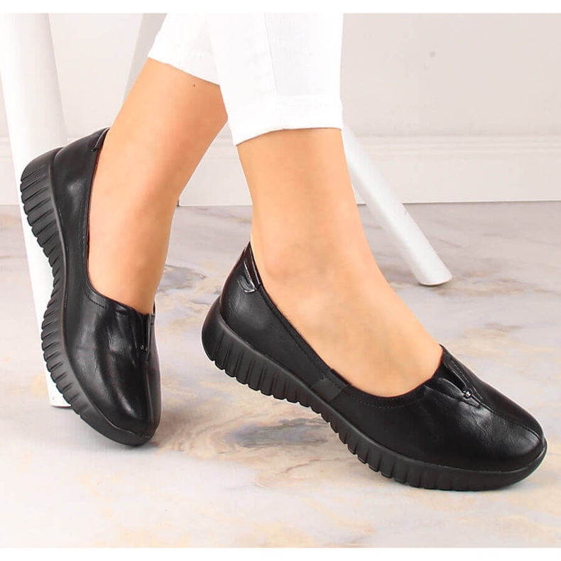 Dámské černé nazouváky černé Jezzi RMR2270-6 černá 1