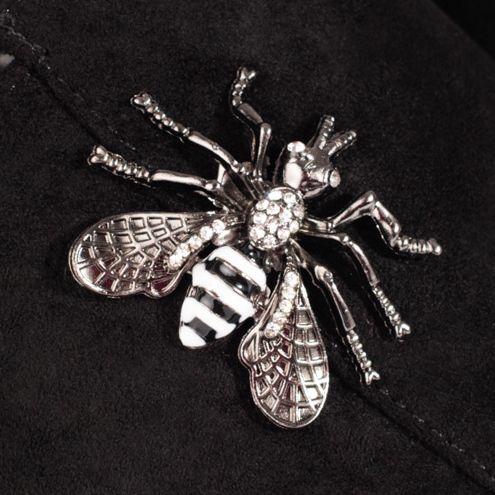 Černé dámské pantofle na pohodlném klínku Shelovet černá 1