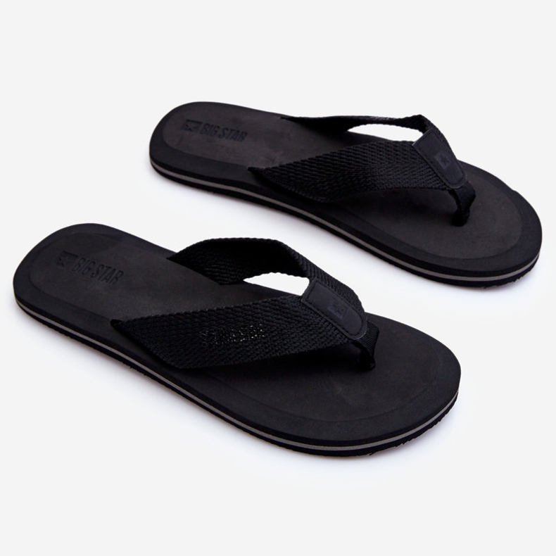 Pánské pěnové žabky Big Star LL174618 Black černý 1