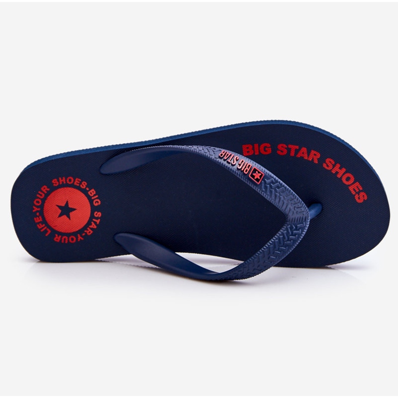 Pánské žabky Big Star LL174424 Navy Blue černý 1