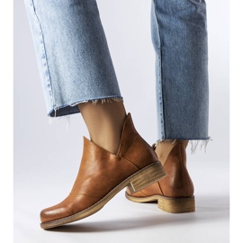 PA1 Hnědé kozačky s nepravidelným svrškem značky Lacombe hnědý 1 PA1 Hnědé kozačky s nepravidelným svrškem značky Lacombe hnědý 1