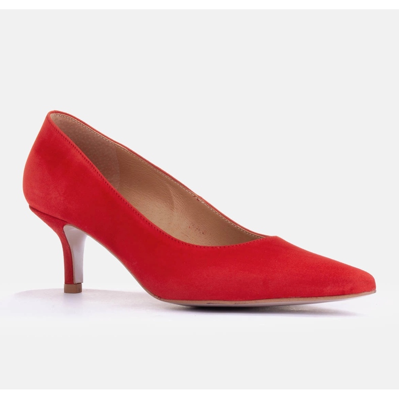 Marco Shoes Elegantní lodičky na podpatku na nižším podpatku červený 1