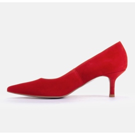 Marco Shoes Elegantní lodičky na podpatku na nižším podpatku červený 2