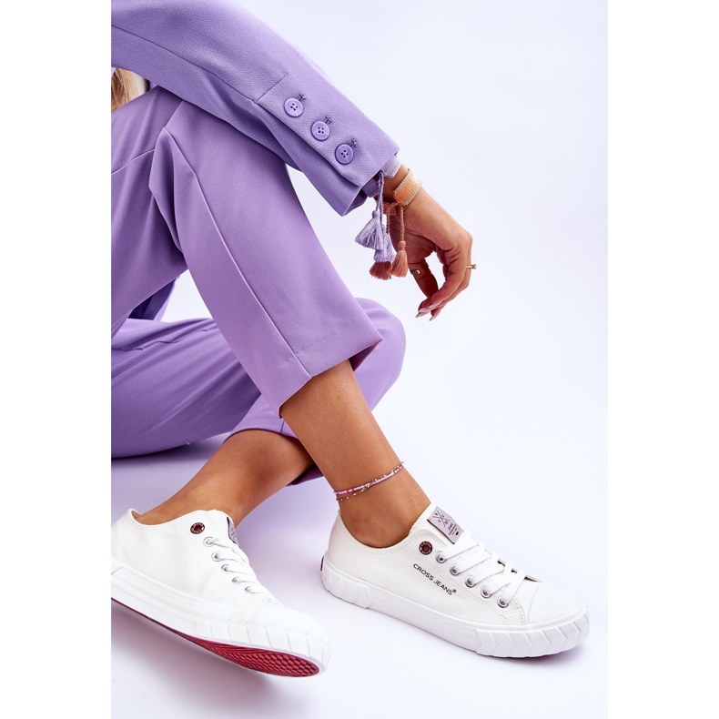 Klasické dámské tenisky Cross Jeans LL2R4052 White bílý 1