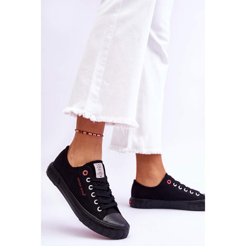 Klasické dámské tenisky Cross Jeans LL2R4051 Black černá 1