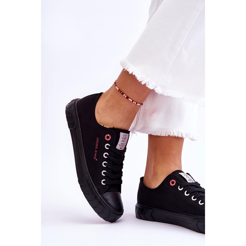 Klasické dámské tenisky Cross Jeans LL2R4051 Black černá 2