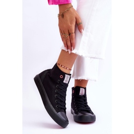 Dámské klasické vysoké tenisky Cross Jeans LL2R4088C černé černá 1