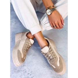 BM Tenisky na platformě Foret Khaki béžový 2