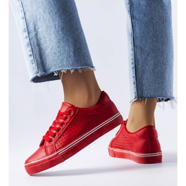 BM Červené tenisky z ekokůže od Joffre 1