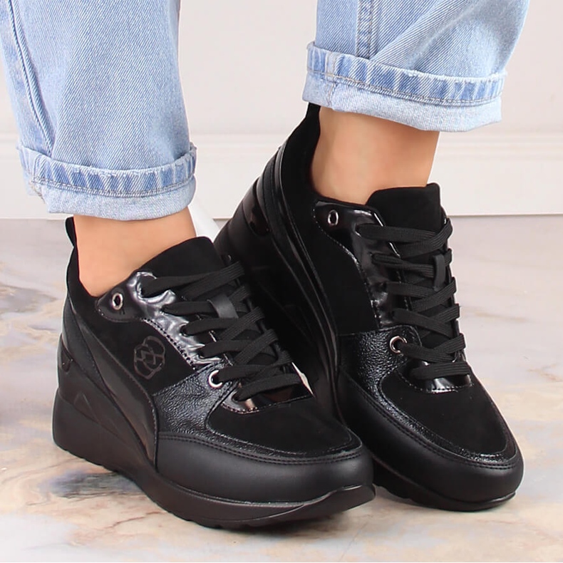 Dámské šněrovací boty eVento černá 1