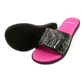 Bazénové pantofle Rider 83331 AD447 bílý černá růžový 4