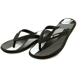 Pánské pantofle Rider 83419 AH973 Black/White černá 4