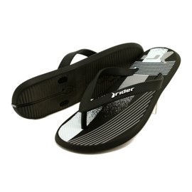 Pánské pantofle Rider 83419 AH973 Black/White černý 5