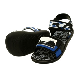 Boys 'Sandals Rider 83453 AG294 Black/Blue/White černá 4