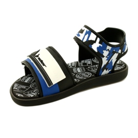 Boys 'Sandals Rider 83453 AG294 Black/Blue/White černý 2