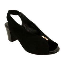 Dámské sandály na Daszyński Post SA169-6 Black černý 1