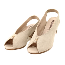 Sandály On The Post Daszyński SA169-6 béžový 3