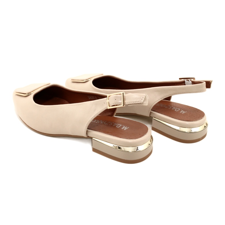 M.Daszyński Dámské béžové lodičky Daszyński SA201-9 béžový 4