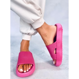 BM Poduškové pantofle Yang Fuchsia růžový 2