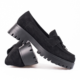 Dámské semišové boty na platformě černé Shelovet černá 1