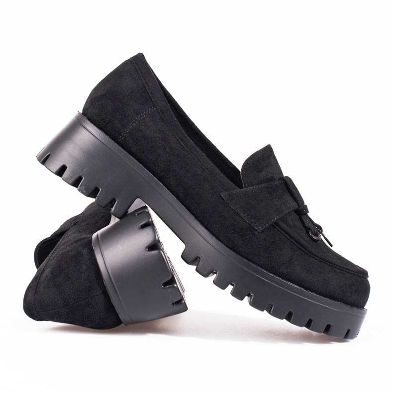 Dámské semišové boty na platformě černé Shelovet černá 1