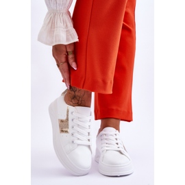 Dámské tenisky Diahna bílé a zlaté bílý 1 Dámské tenisky Diahna bílé a zlaté bílý 1