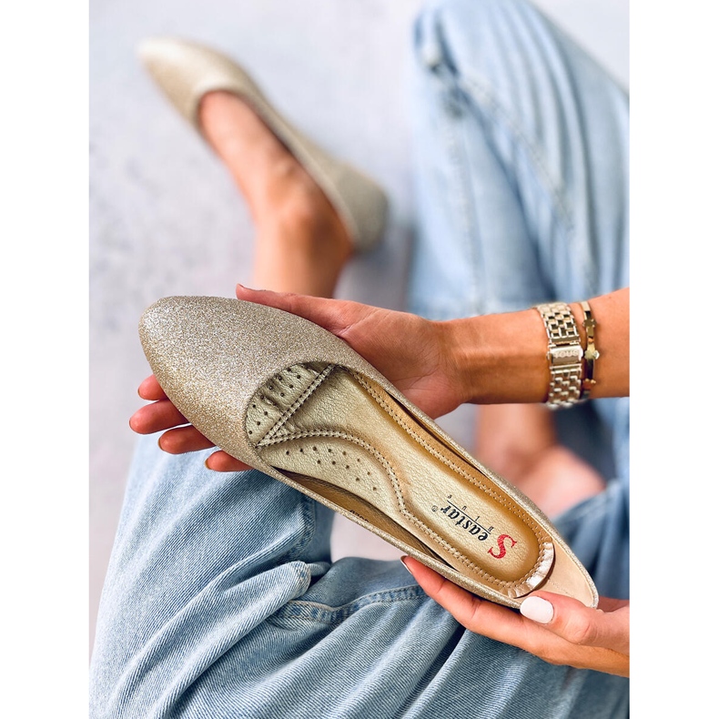 Seastar Zlaté třpytivé baleríny Chiesa zlatý 1