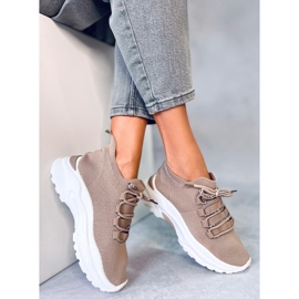 Vesco Khaki ponožky ponožky béžový 1