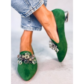 PA1 Loafers Lords s kameny Falconi Green zelený 1