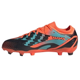 Kopačky Adidas X Speedportal Messi.3 Fg Jr GZ5145 pomerančový pomeranče a červené 1