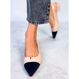 Seastar Balerínky s otevřeným podpatkem od Sanaz Beige béžový 2