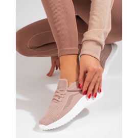 Dámská textilní sportovní obuv Shelovet pudrově růžová růžový 2