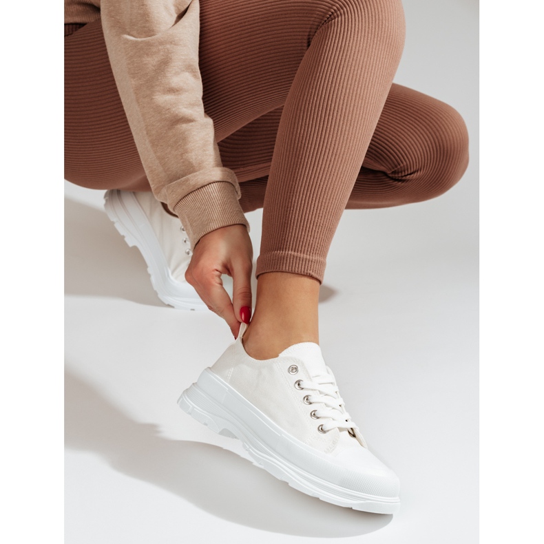 PA1 Dámské tenisky na platformě Shelovet bílé bílý 1