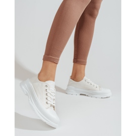 PA1 Dámské tenisky na platformě Shelovet bílé bílý 2