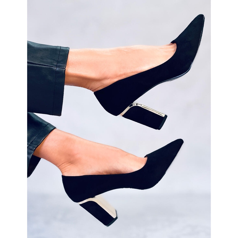 PA1 Lodičky na bloku Lucrezia Black černá 2