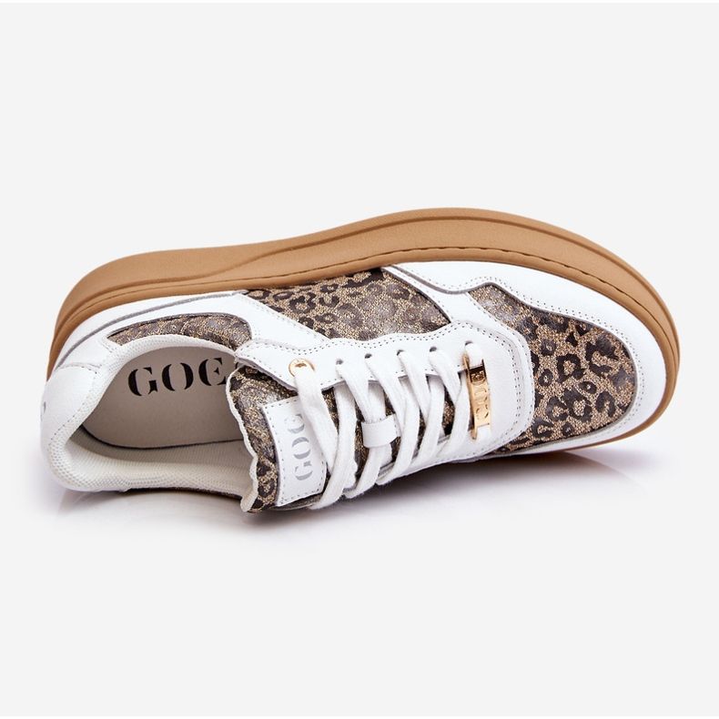 Dámská pohodlná sportovní obuv GOE LL2N4052 Bílo-béžová bílý 1