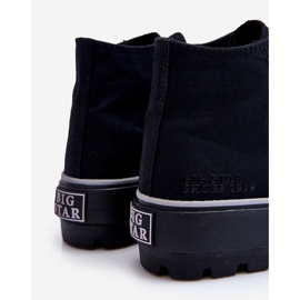 Vysoké textilní tenisky na platformě Big Star LL274155 černé černá 1