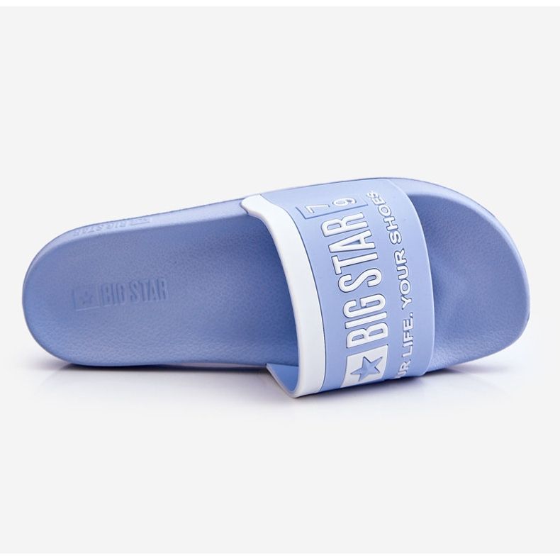 Dámské pantofle Big Star Light LL274734 Světle modré modrý 2