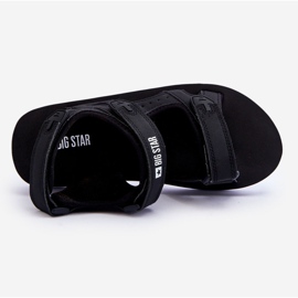 Dámské sportovní sandály na platformě Big Star LL274789 Černá 1