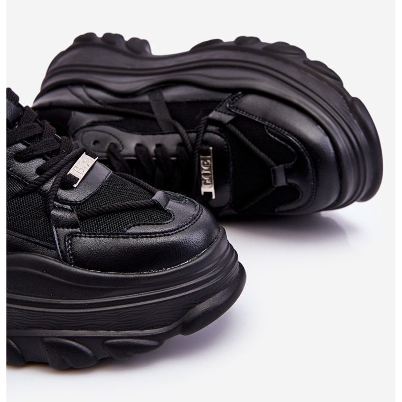 Sportovní Boty Na Masivní Platformě GOE LL2N4030 Černá černý 1
