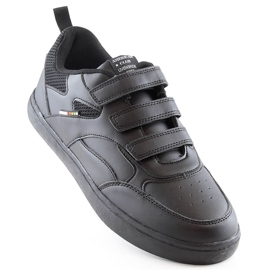 Black American Club 148/23 pánské sportovní boty na suchý zip černý 1