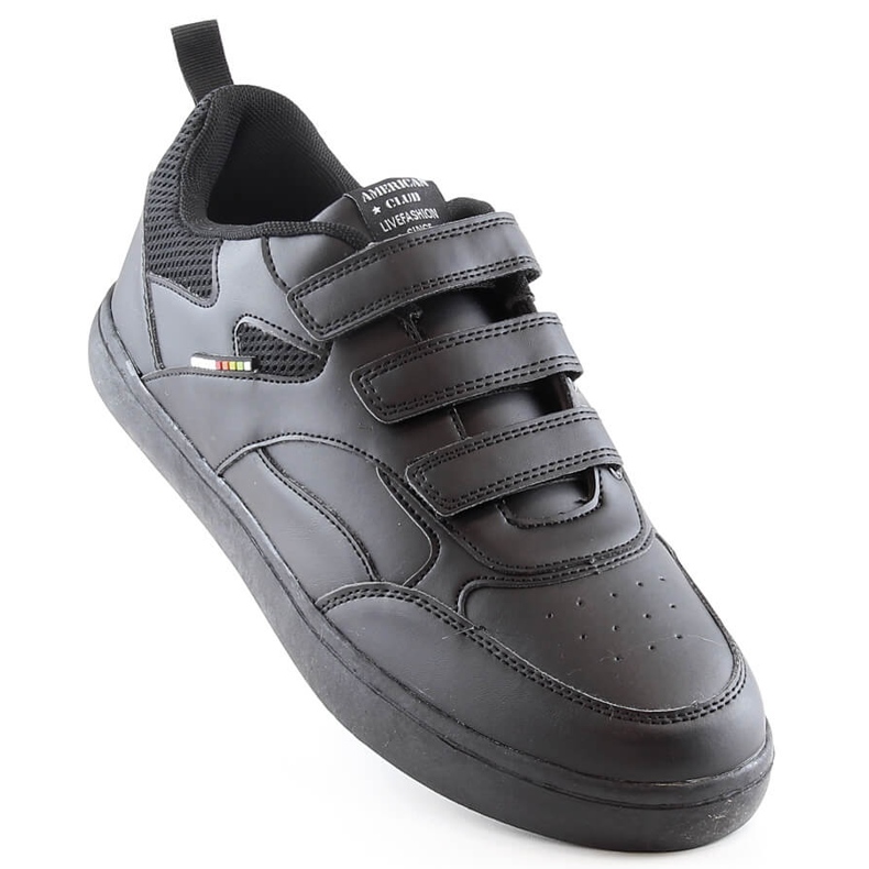 Black American Club 148/23 pánské sportovní boty na suchý zip černý 1