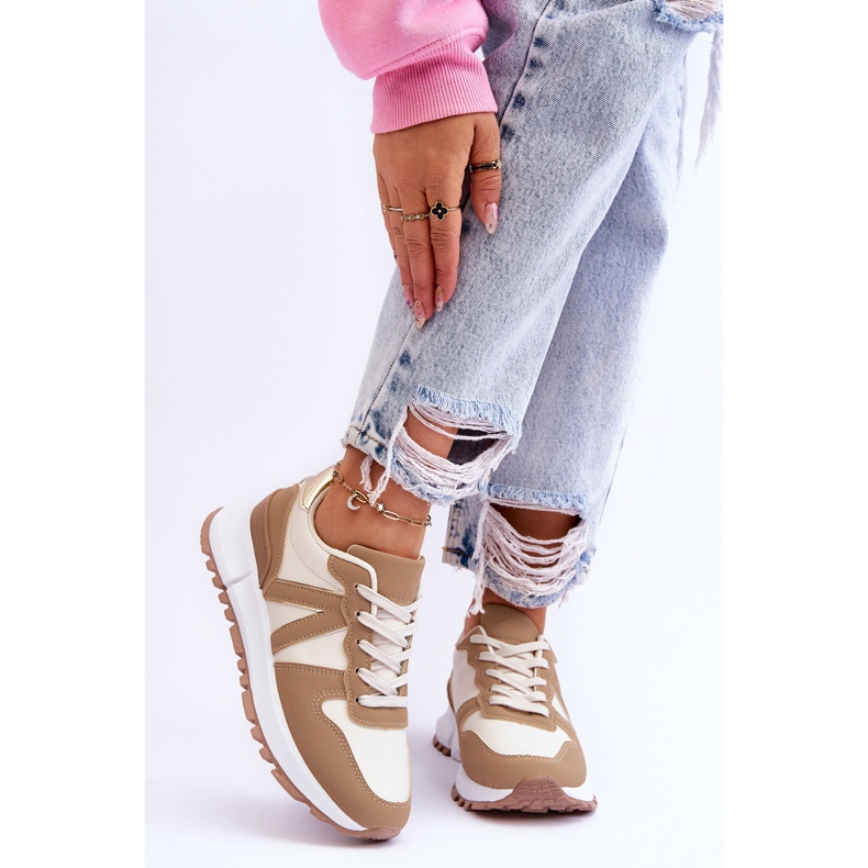 Dámská nízká béžová sportovní obuv Elliot béžový 1