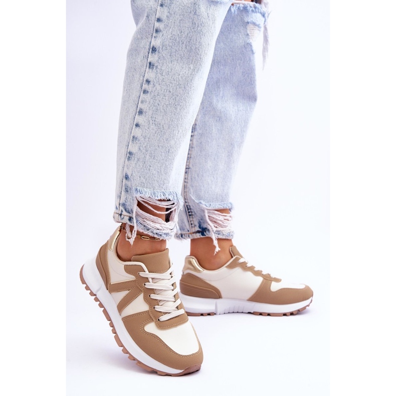 Dámská nízká béžová sportovní obuv Elliot béžový 2