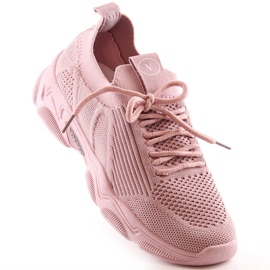 Dámské nazouvací sportovní boty pudrově růžové Vinceza 13574 růžový 1