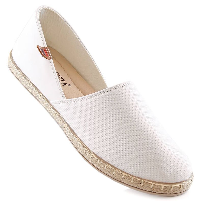Bílé dámské slip-on espadrilky Vinceza 34591 bílý 1 Bílé dámské slip-on espadrilky Vinceza 34591 bílý 1