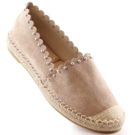 Dámské slip-on espadrilky béžové Vinceza 34595 béžový 1 Dámské slip-on espadrilky béžové Vinceza 34595 béžový 1