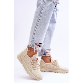 FB2 Dámská nazouvací sportovní obuv Tenisky Béžová Rosett béžový 2