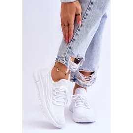 FB2 Dámské nazouvací sportovní tenisky White Rosett bílý 1 FB2 Dámské nazouvací sportovní tenisky White Rosett bílý 1