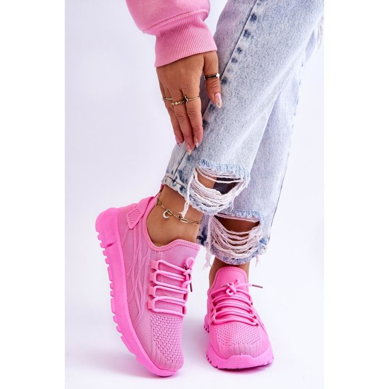 FB2 Dámské nazouvací sportovní tenisky Pink Rosett růžový 1